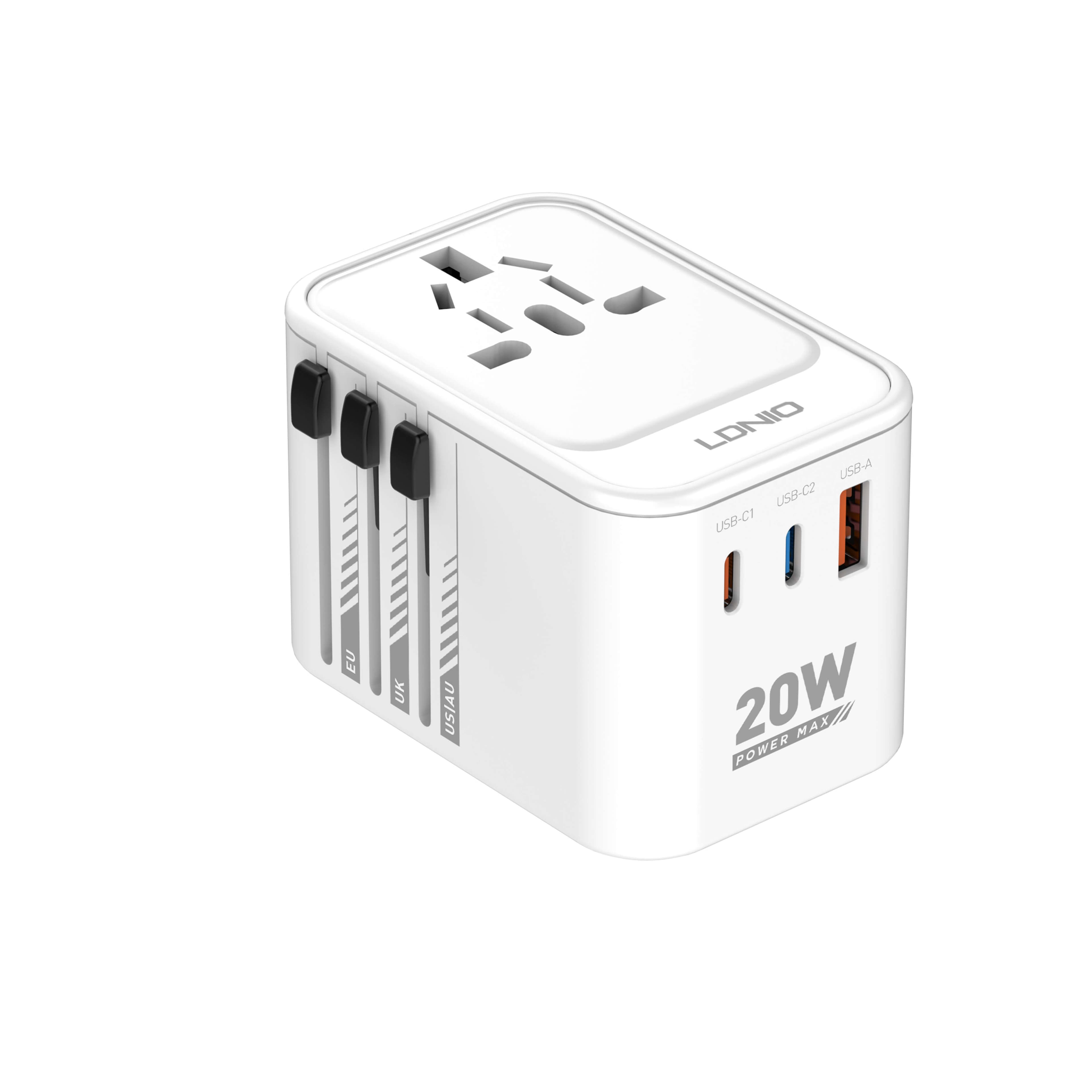 3 USB Ports 20W GaN Travel Adapter Z9