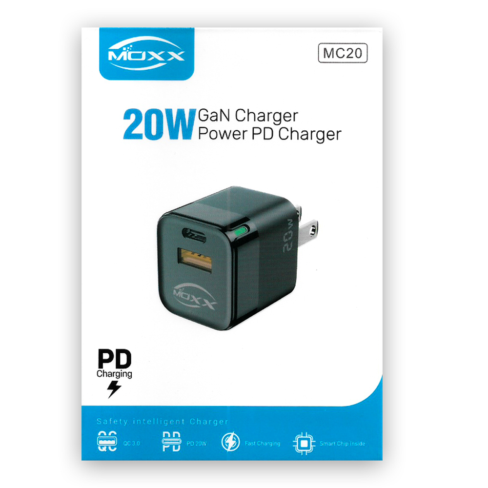 MOXX MC20 20W Power USB & PD GaN Adapter