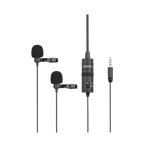 Boya BY-M1DM Dual Omni-directional Lavalier Microphone