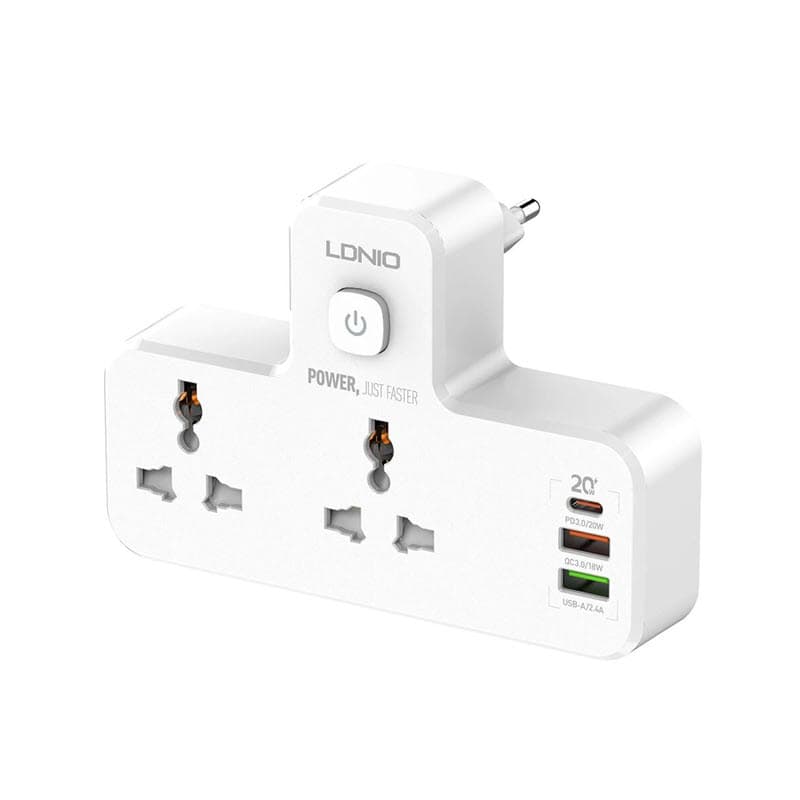 2 AC Outlets Portable Extension Power Socket SC2311