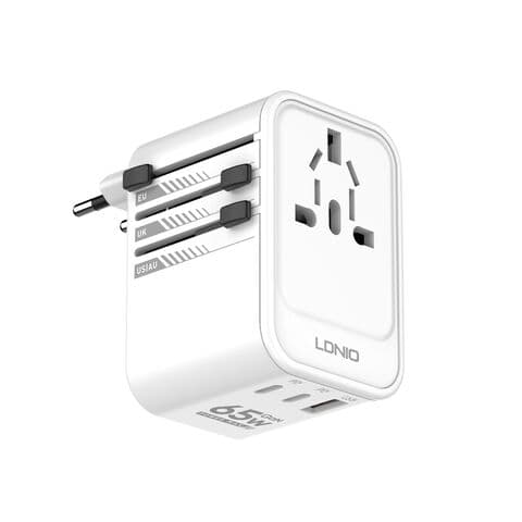 3 USB Ports 65W GaN Travel Adapter Z6